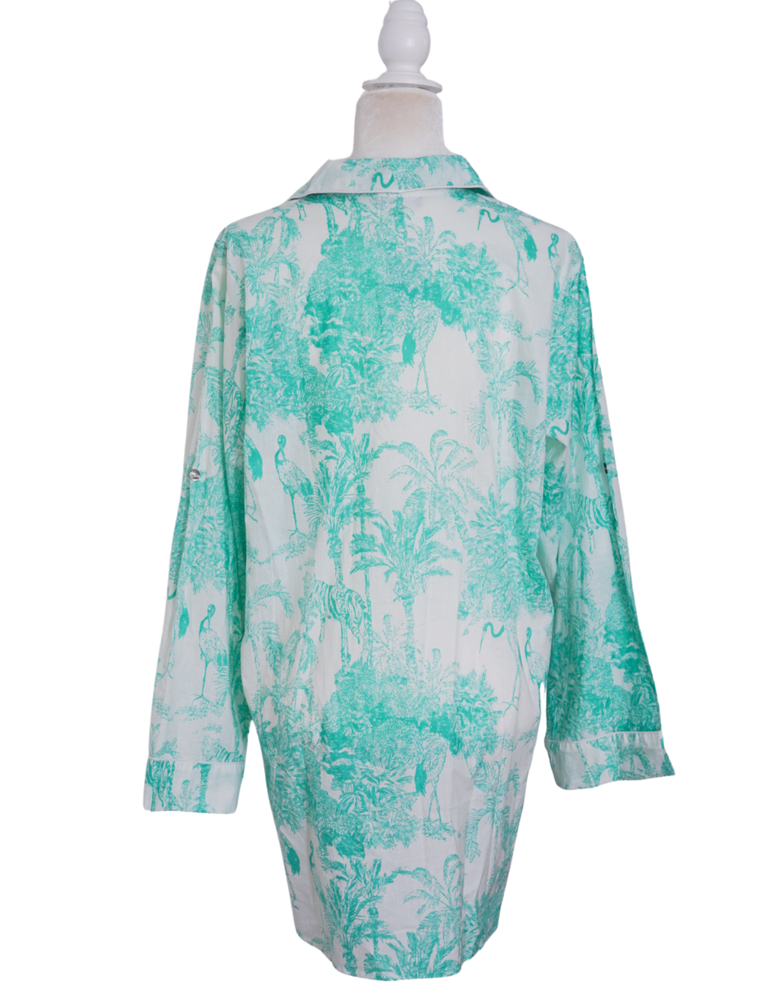 The Palmetto Shirt Dress-Sea Salt Toile
