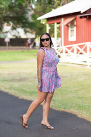 Sorrento Mini Dress-Rosewood Paisley