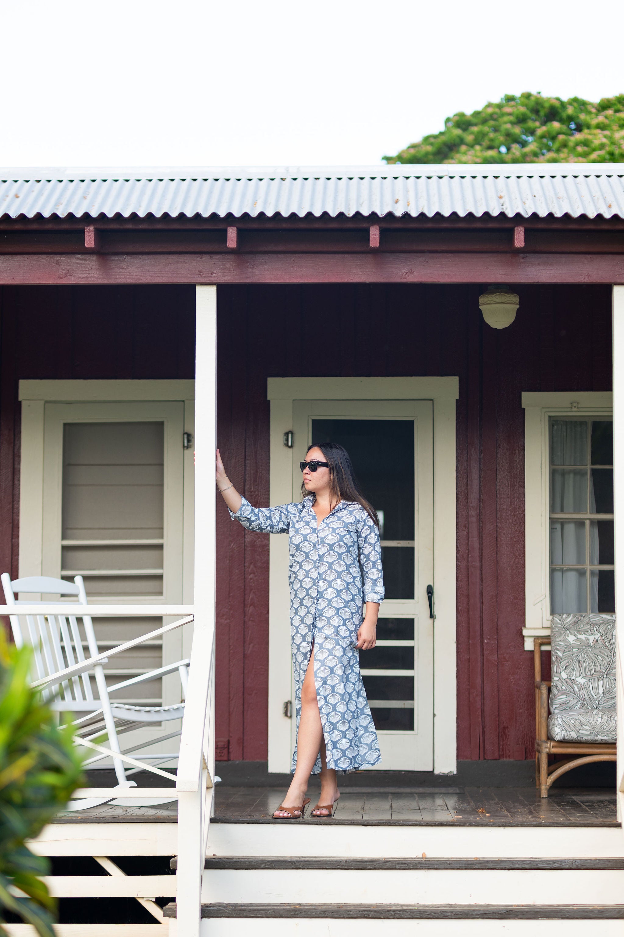Saltveil Shirt Dress-Low Tide Linen