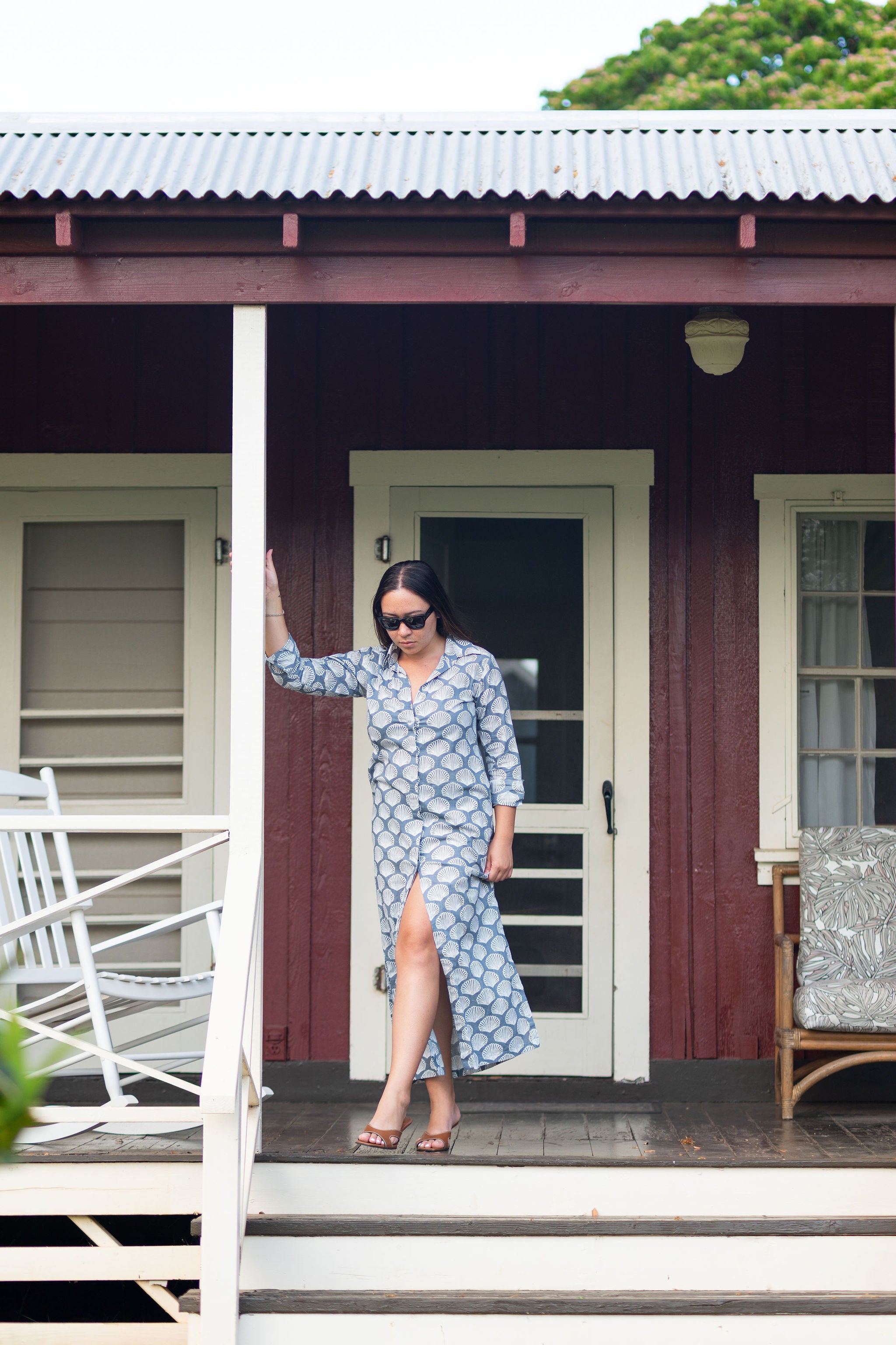 Saltveil Shirt Dress-Low Tide Linen