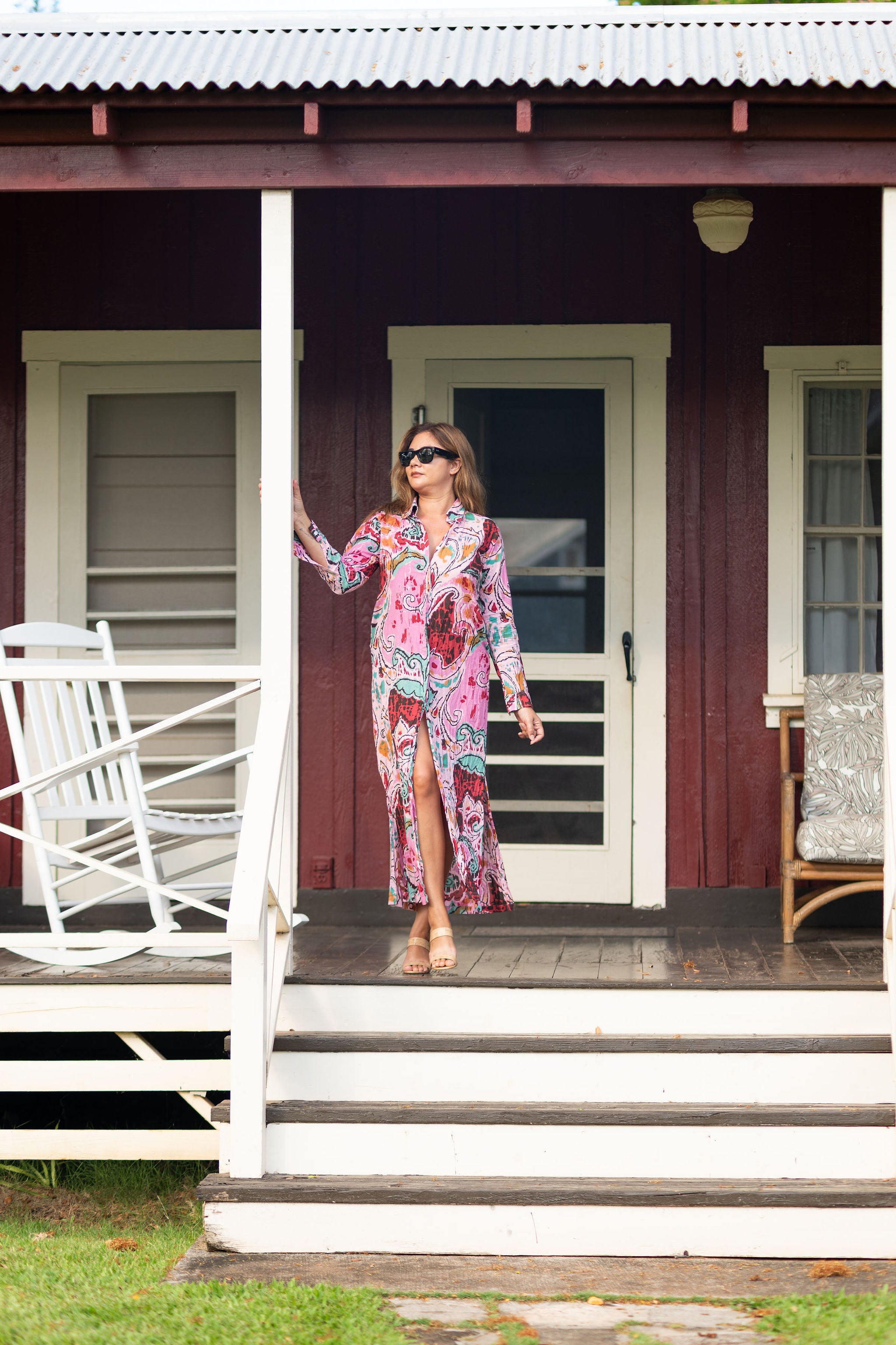 Saltveil Shirt Dress-Solei Sorbet