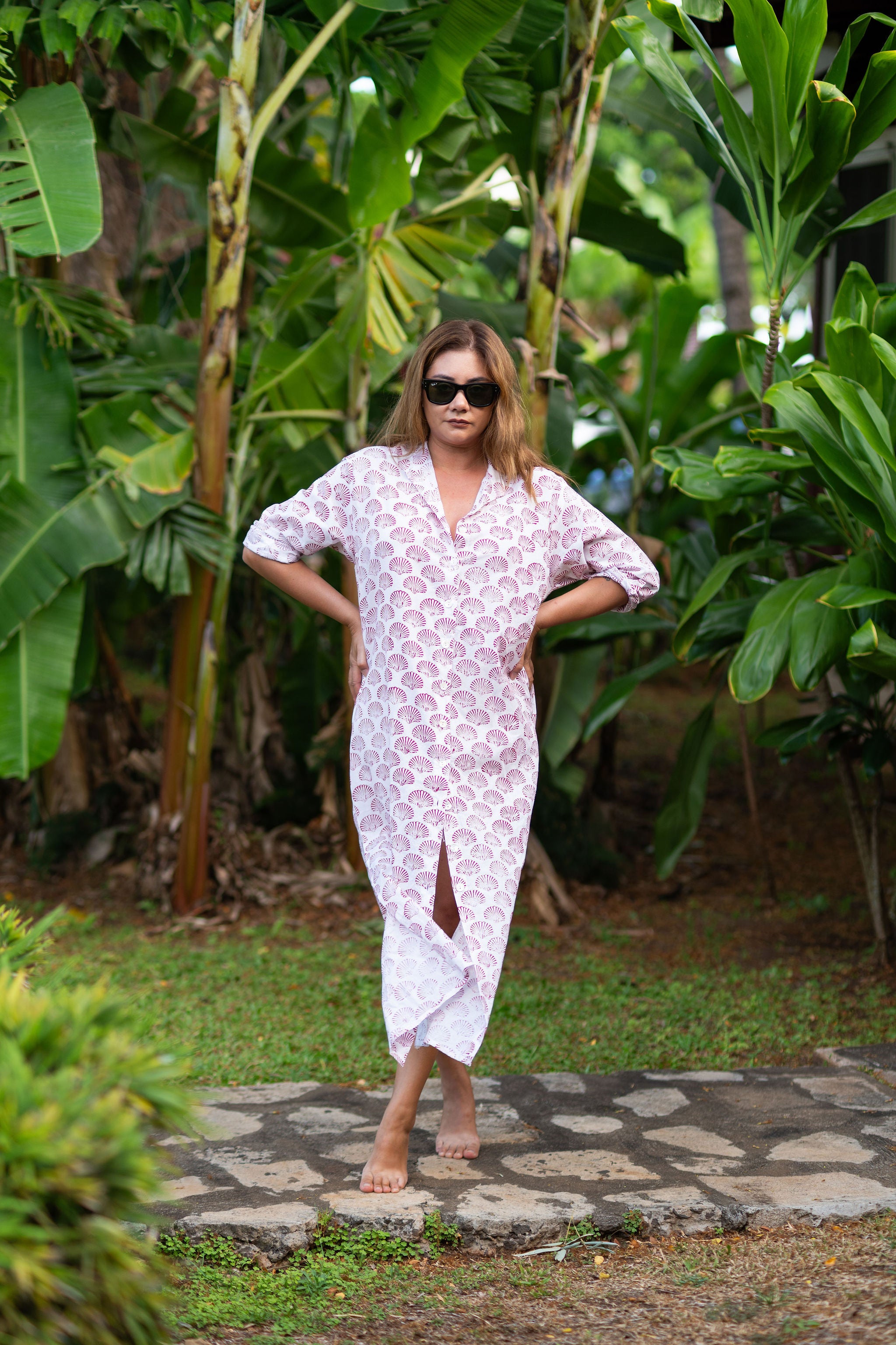 The Leonora Dress-Terracotta Shell