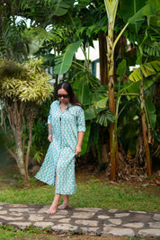Veranda Shirt Dress-Garden Press