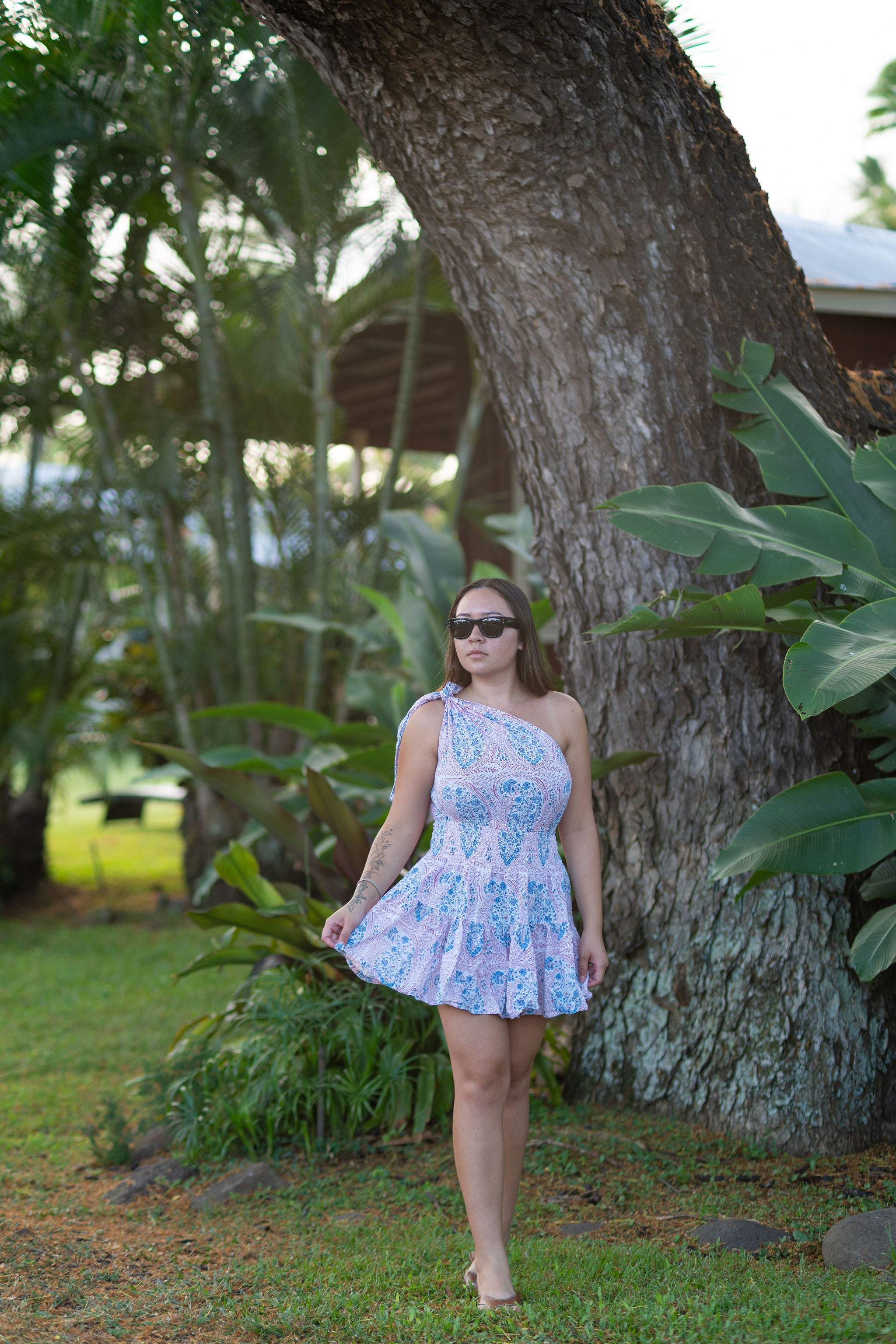 Sorrento Mini Dress-Sunset Paisley