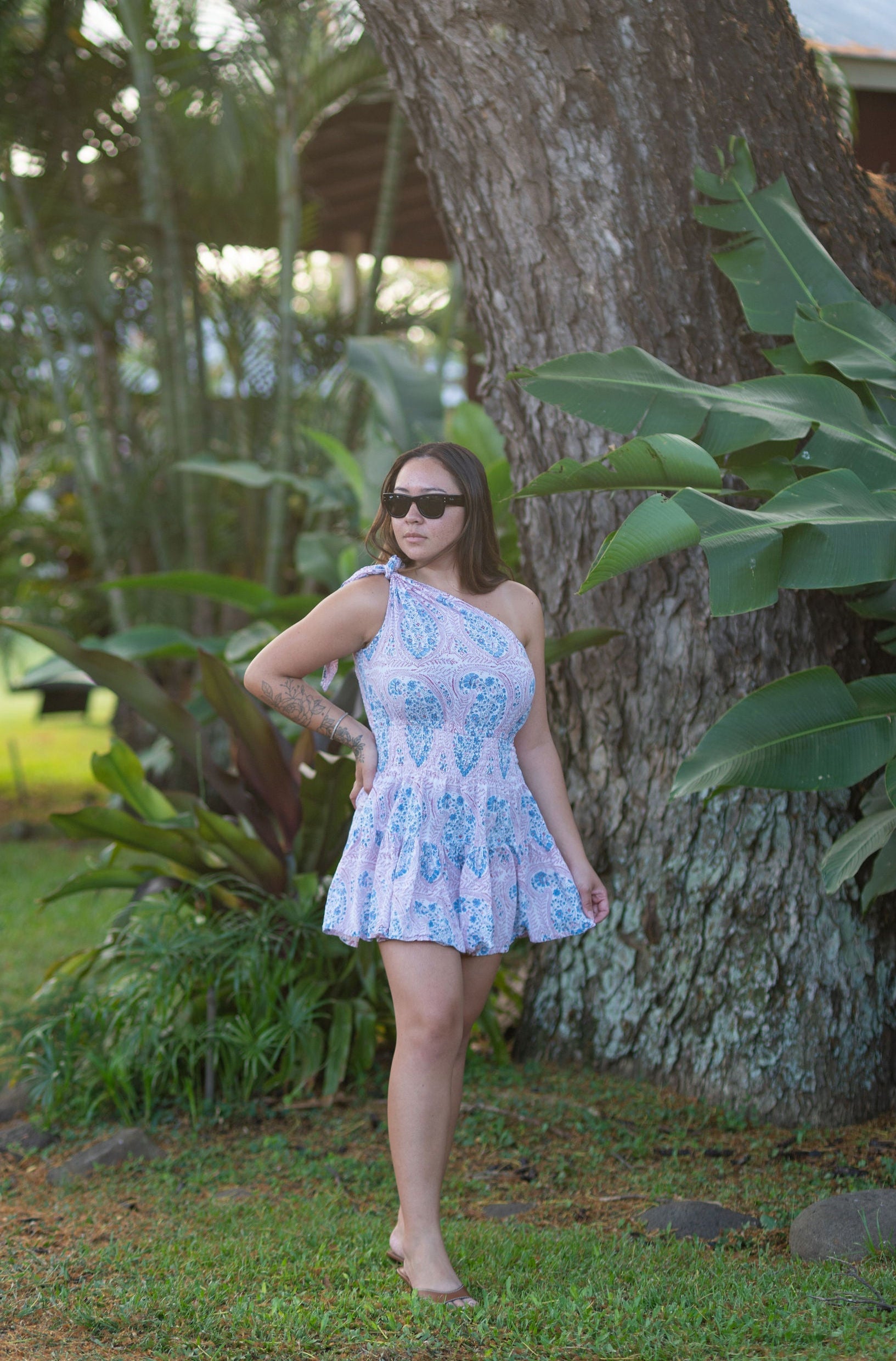 Sorrento Mini Dress-Sunset Paisley