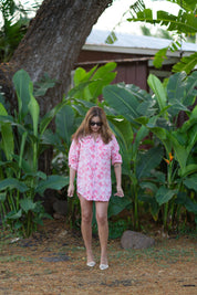 The Palmetto Shirt Dress-Coquina Toile